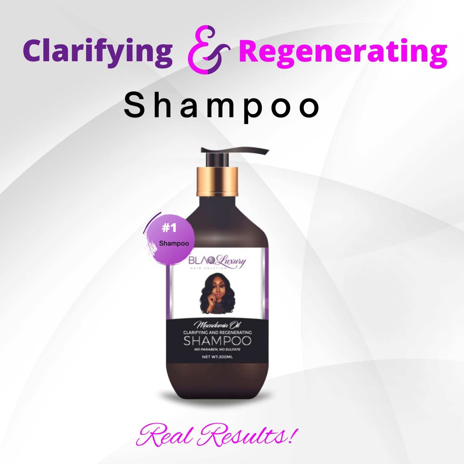 Blaq Luxury Hair Solution - Hair product Clarifying and Regenerating hair growth Shampoo for thinning hair and hair loss for women's hair care.