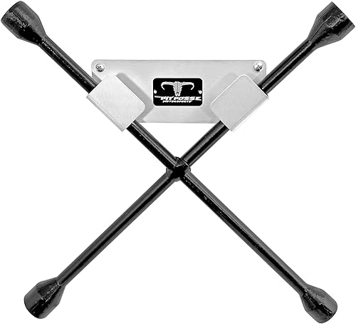 Pit Posse PP3360 - Soporte de llave de tuerca de 4 vías de aluminio para remolque de carreras cerrado, garaje, fabricado en EE. UU., organizador de