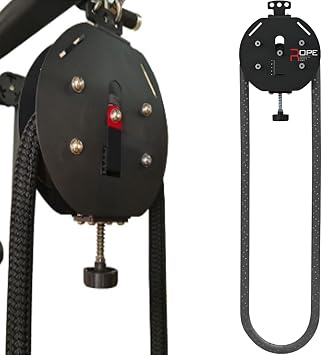 Rope Trainer Pulley Machine - Full-Body Workout Tool, Premium Nylon Rope, Adjustable Resistance, Portable Cable Pulley System for Grip Exercises