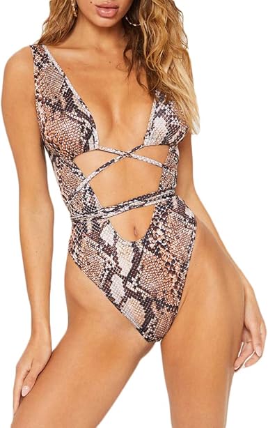 Snakeskin bathing suit amazon Clearance
