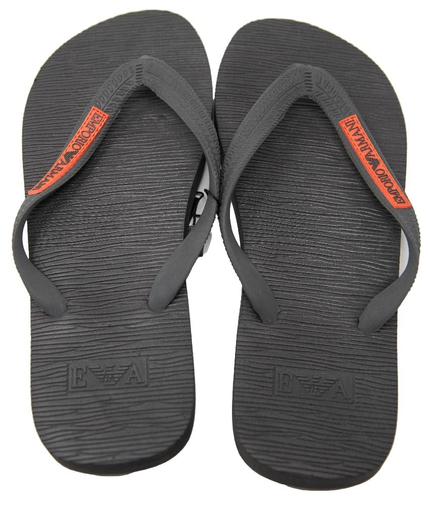 Emporio Armani Logo Flip Flopchanclas con Logotipo, Chanclas Hombre