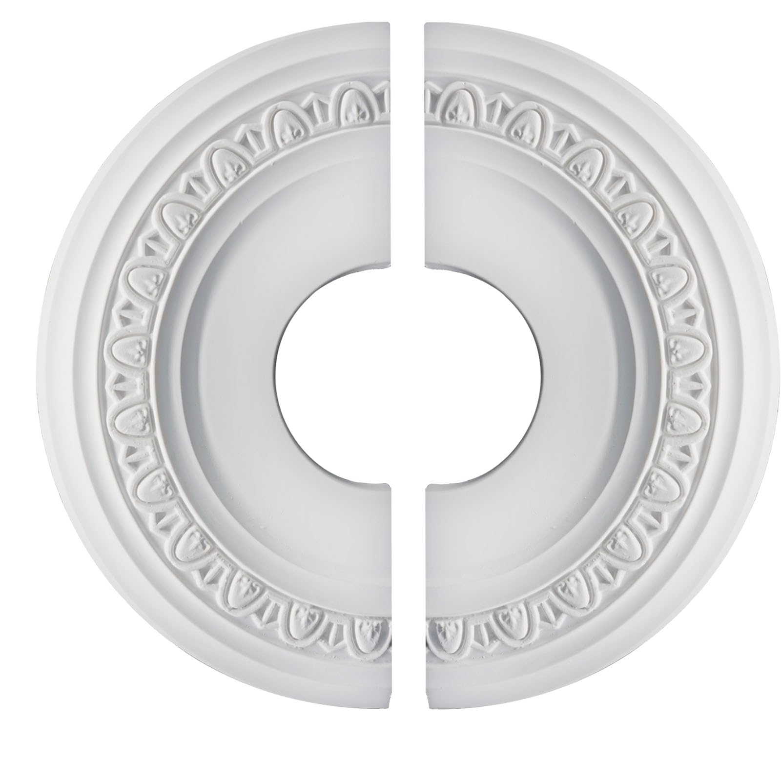 Zorfeter Split Molded Ceiling Medallion, Black, 10"OD x 4"ID — Amazon image 6