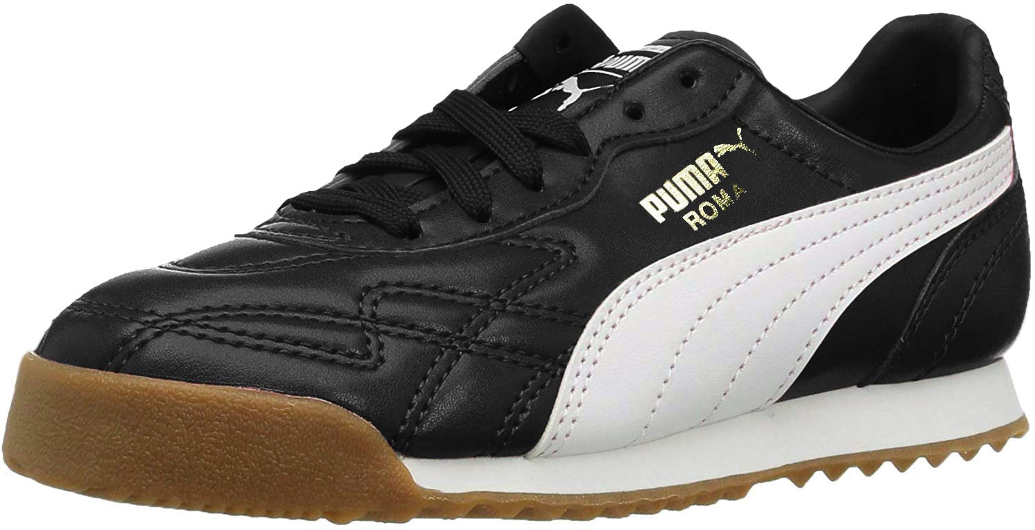 Puma Baby Boys Roma Basic Sneaker, Black White, 1.5 Infant
