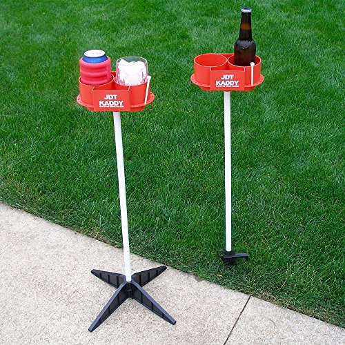 JDT Kaddy Elevated Drink Holders (Set of Two) RED/WHITE - Comes with...