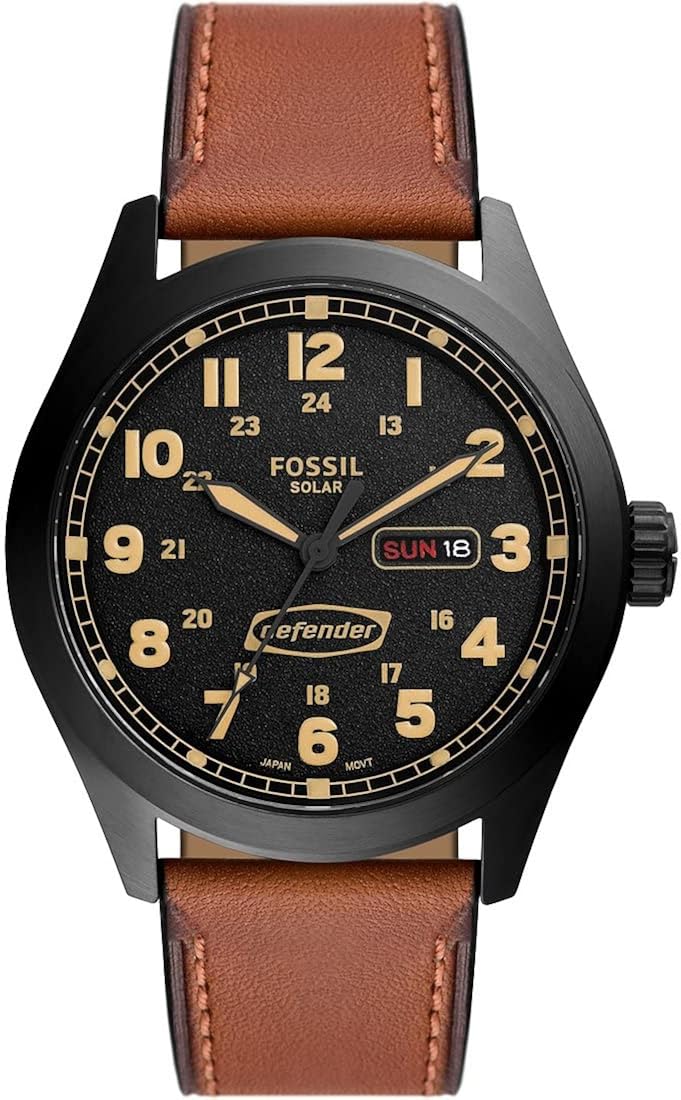 Fossil Orologio da Uomo Defender ad Energia Solare, Orologio in Acciaio Inossidabile, Cassa da 40 mm Fossil Orologio da Uomo Defender ad Energia Solare, Orologio in Acciaio Inossidabile, Cassa da 40 mm