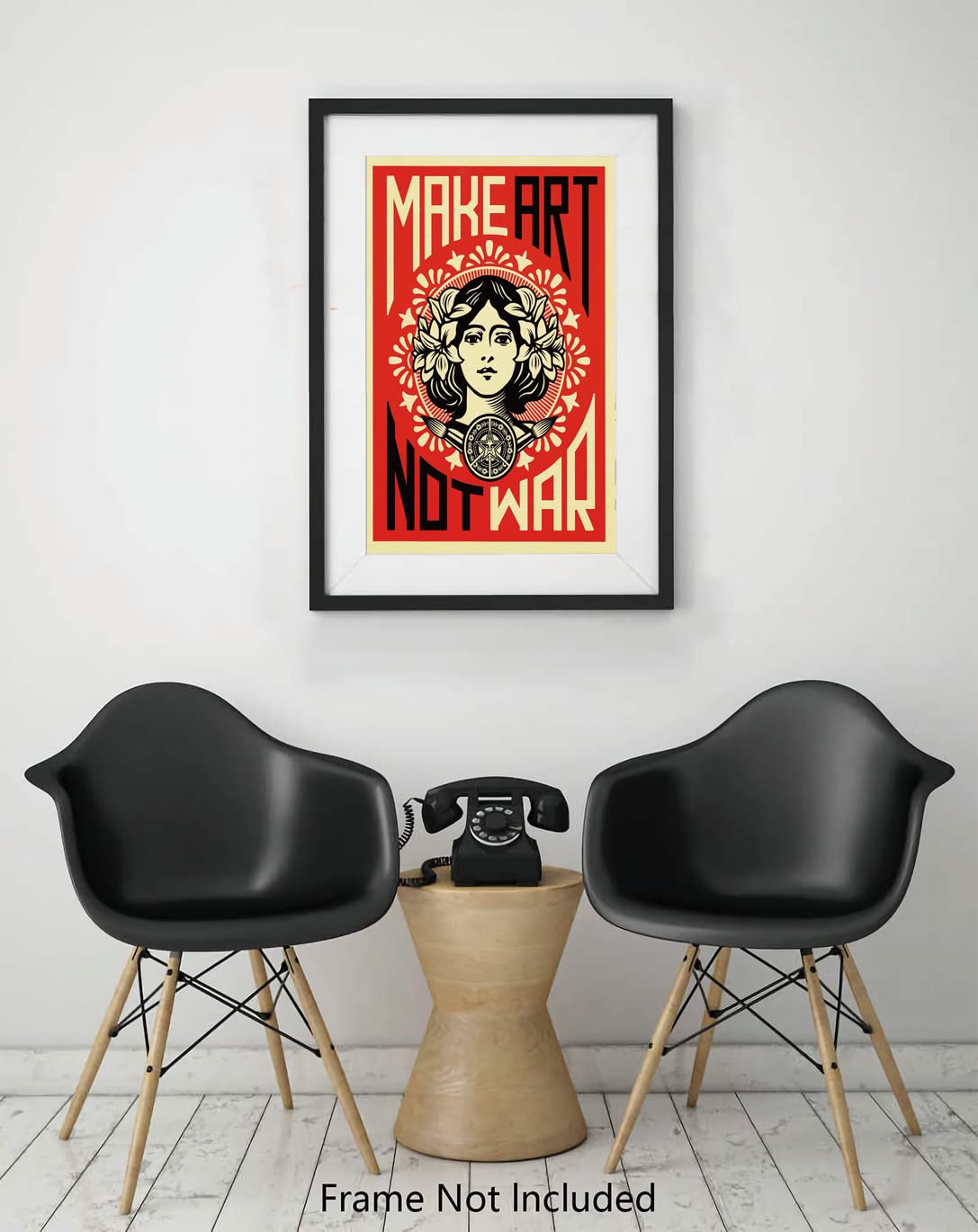 Amazon.co.jp: Make Art Not War 反戦平和ポスター フレームレス