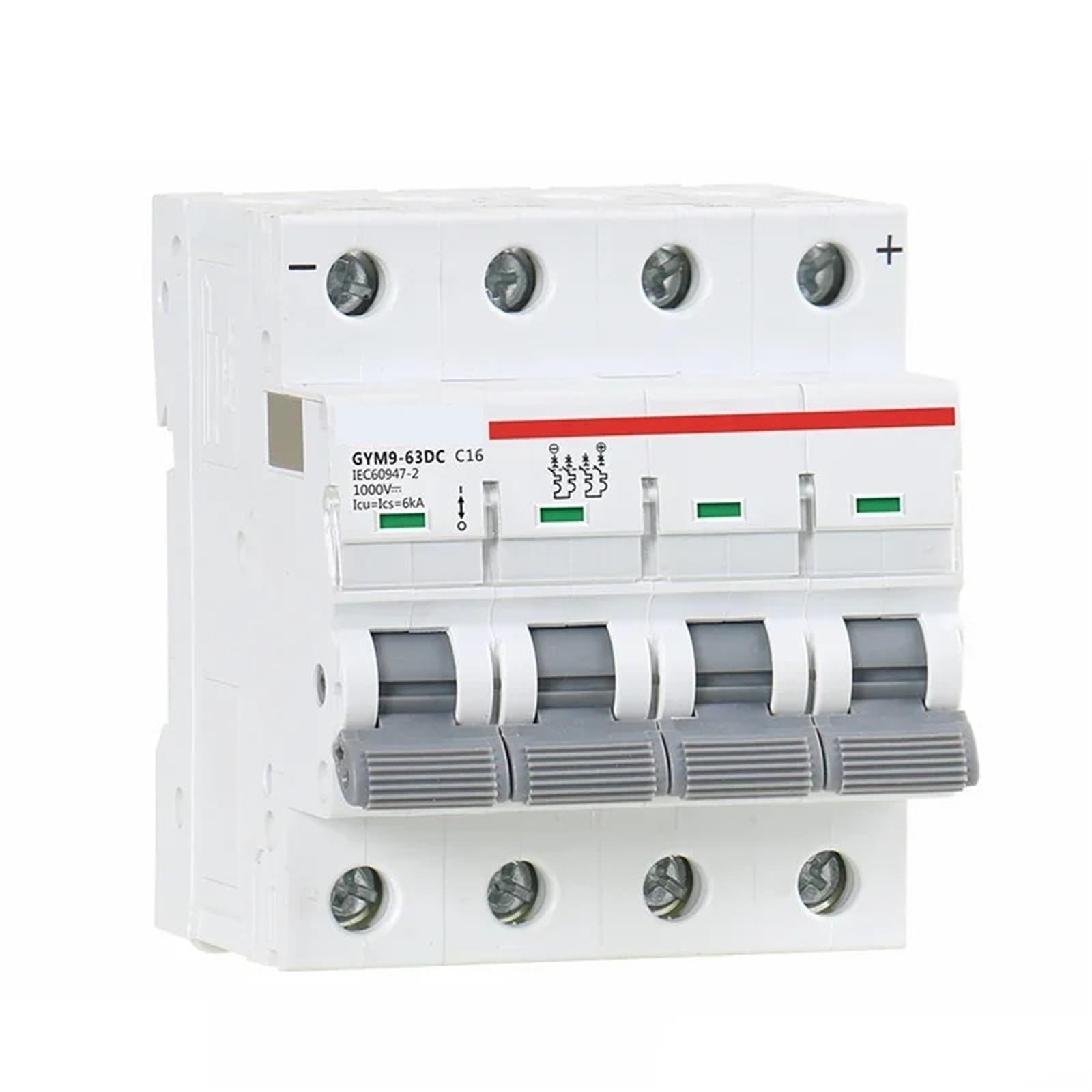 Disjoncteur DC 1000V 4 pôles pour protection de circuit photovoltaïque