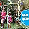 61mdoen4gsl - Backyard Waterpark with Splash Wheel, Dump Buckets for Kids Outdoor Water Play