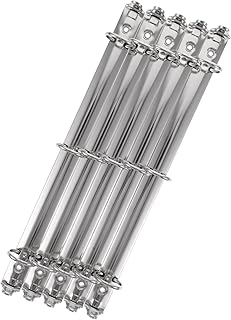 Abaodam 5 Peças Pasta Decorativa Pasta A5 Notebooks Folhas Soltas Mecanismos De Ligação De Metal Pente De Metal Espinhos De Ligação A5 Mecanismo De Substituição De Notebook Pasta De