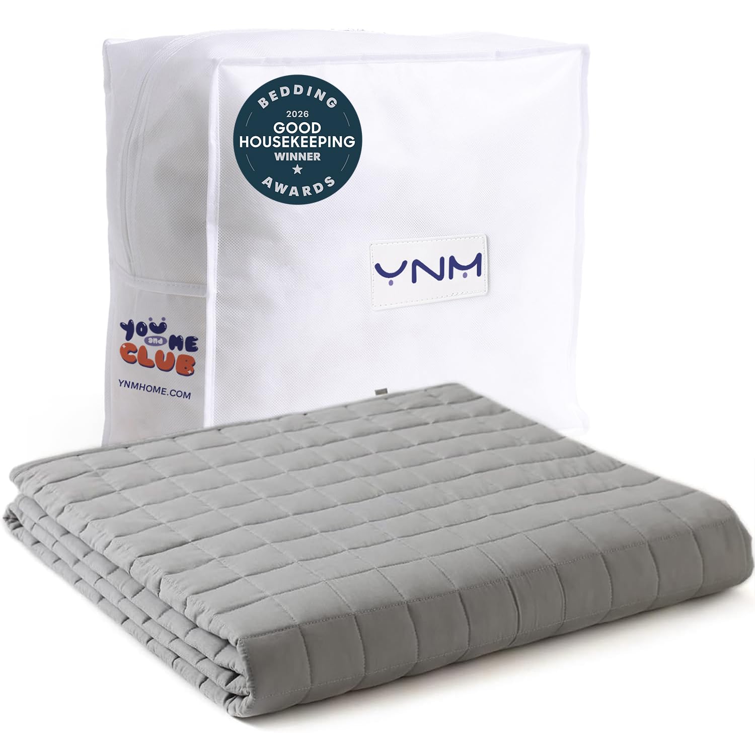 YnM 15lbs Weighted Blanket for Adults, Cotton Heavy Bed Throw Bla…