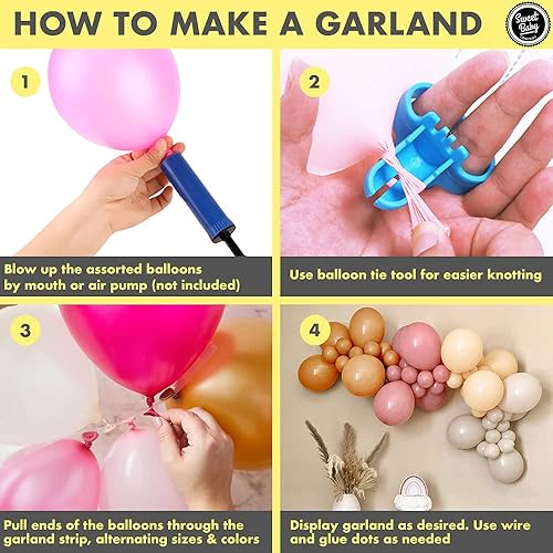 Miniatura 8 de Sweet Baby Co. - Guirnalda de globos de margaritas, decoración de fiesta bohemia de 18 pulgadas, 10 pulgadas, 5 pulgadas, kit de arco de arco pastel