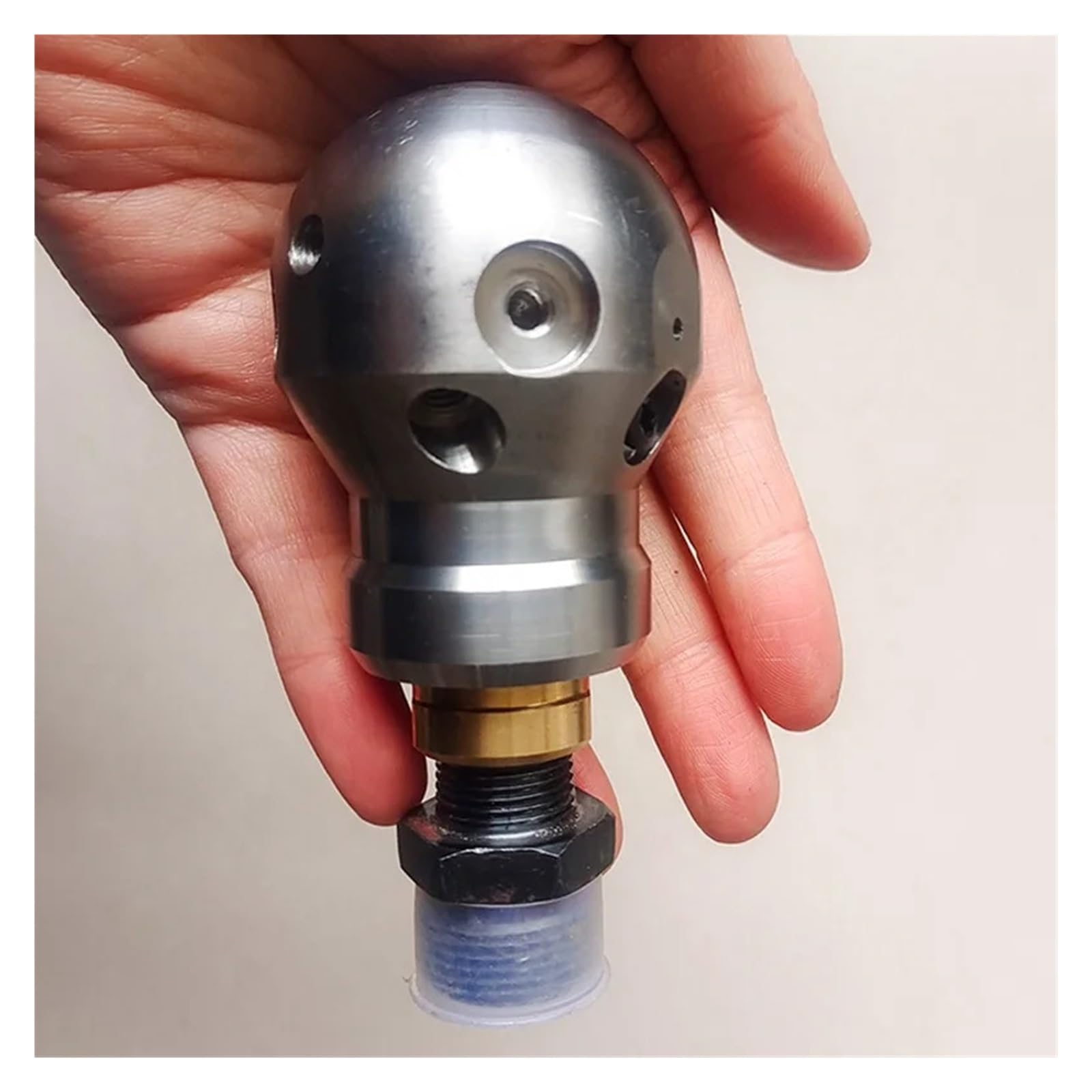 Limpiador de manguera de drenaje con boquilla giratoria de 3/8" | Gira for limpiar las paredes de las tuberías y eliminar obstrucciones ocultas rápidamente.