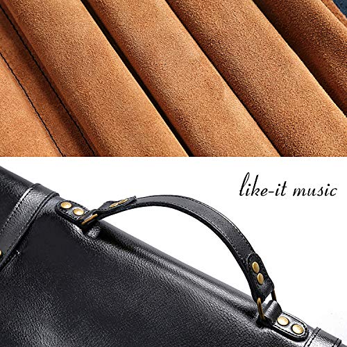 Hand Made Drum Stick Bag,Genuine Leather Leather & Brass Drumstick Bag,Cowhide Drumstick Case (Brown) #TOP5