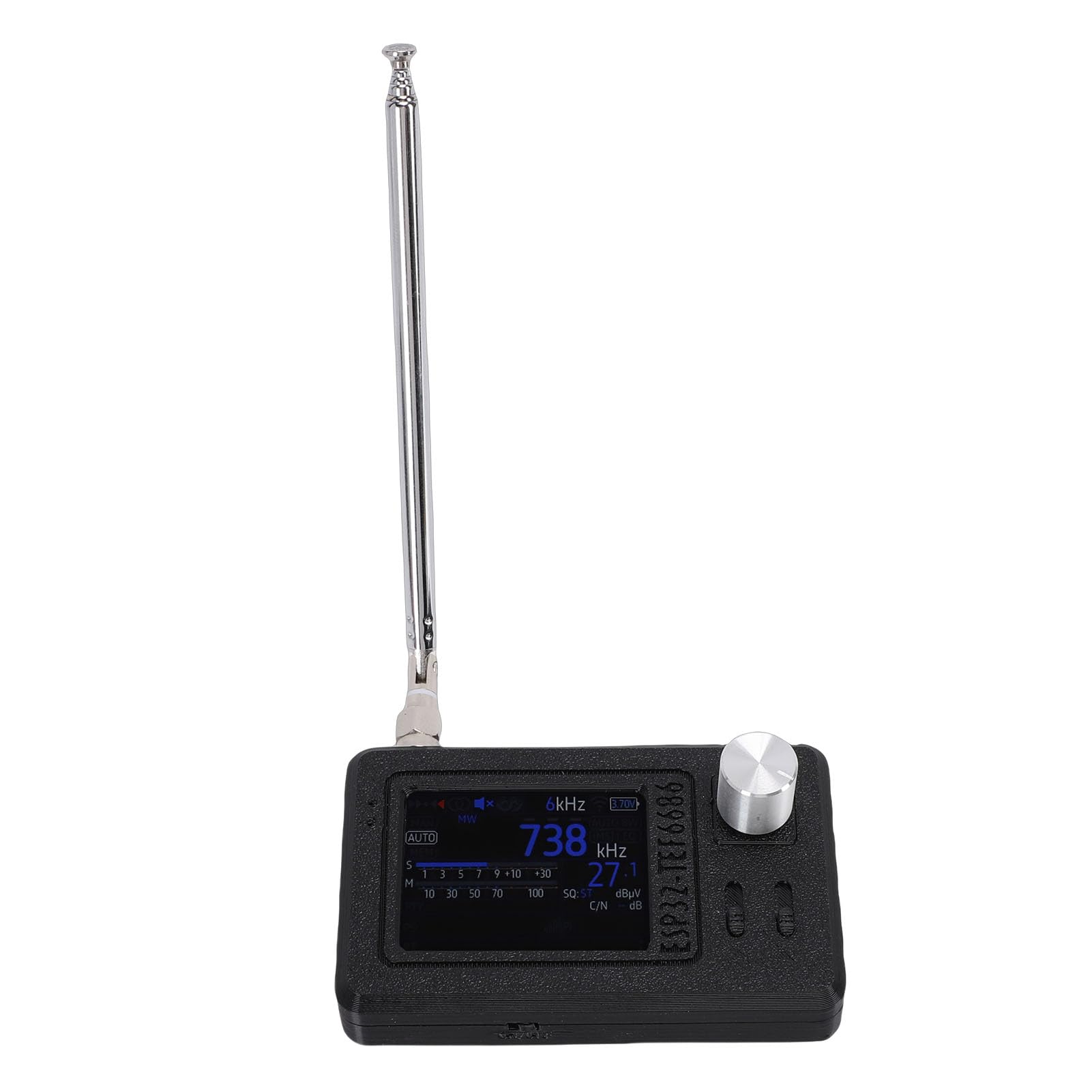 Eujgoov Radio Micro Portátil con Pantalla LCD IPS de 2.0in y Chip TEF6686 para Recepción FM LW MW SW