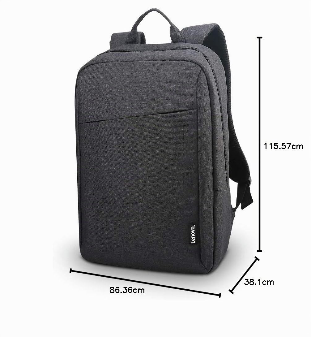 Lenovo Zaino Casual B210 per laptop da 15,6" - Design moderno, Tessuto idrorepellente, Scomparto laptop, Tasche organizzate
