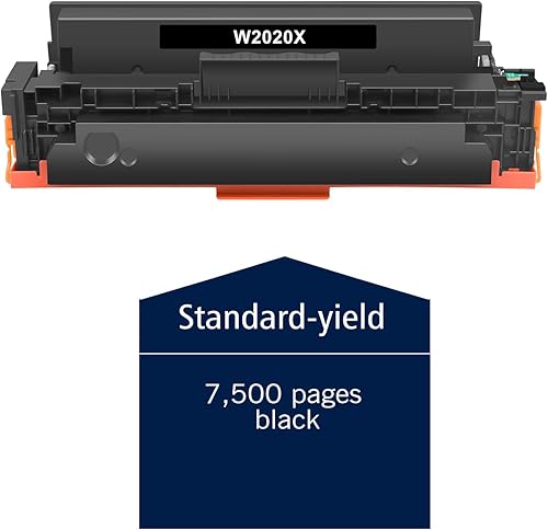 Miniatura 4 de Cartucho de tóner negro 414X W2020X de alto rendimiento 414A (con chip), repuesto compatible para HP 414X W2020X 414A W2020A funciona para Laserjet