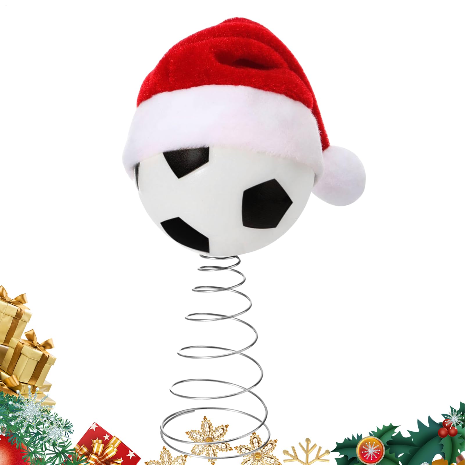 Décoration d'arbre et pointe de sapin de Noël extérieur ou intérieur pour vacances