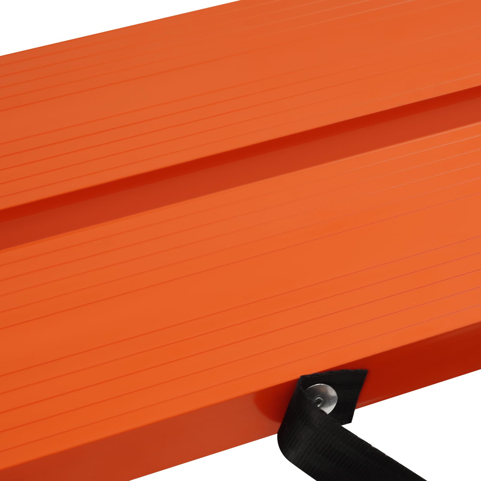 Plateforme de travail pliable et réglable en hauteur, en alliage d'aluminium orange argenté pour la décoration de la maison, peinture murale, nettoyage des fenêtres, avec capacité de charge de 200 kg
