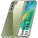 TheGiftKart Ultra-Hybrid Crystal Clear Back Case Cover for Samsung Galaxy S21 FE 5G | Shockproof Design | Hard Back Cover Case for Samsung Galaxy S21 FE 5G (PC & TPU, Transparent) gallery image