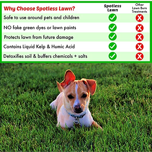 Nature's Lawn & Garden - Spotless Lawn - Natural Dog Spot Aid, Urine Neutralizer, Revive and Protect Your Lawn from Dog Urine Burn - Remediate Spills and Road Salt Damage - Pet Safe - 1 Gallon - Thumbnail 4