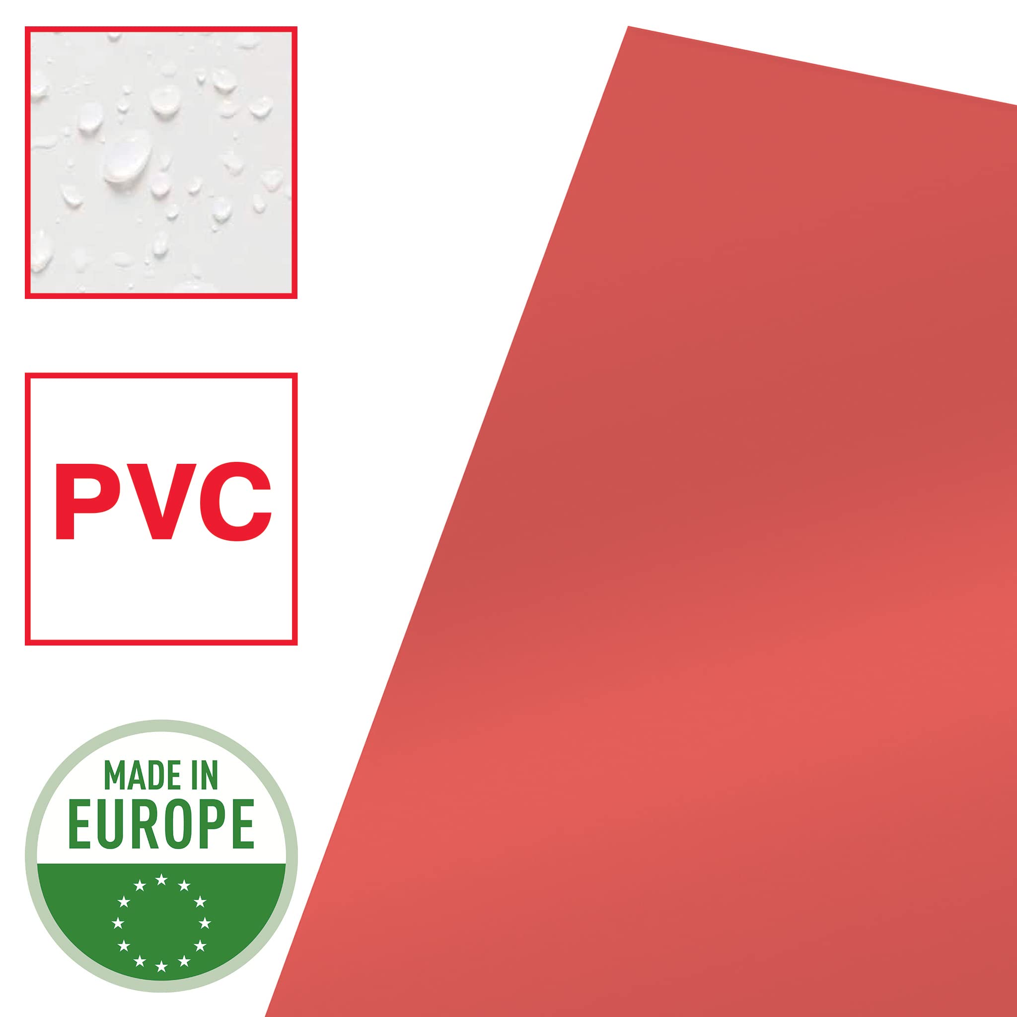 Esselte Buste L PVC Cristal, per Archiviare e Conservare Documenti in Formato A4, Confezione da 25 Buste Rosse Trasparenti, 55433