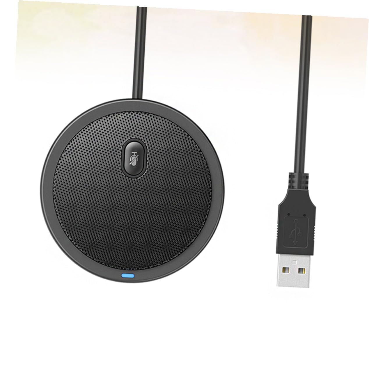 Microfono Unidirezionale USB Supporto a Treppiede in Plastica e Metallo per Computer Desktop e Laptop, per Registrazioni e Conferenze