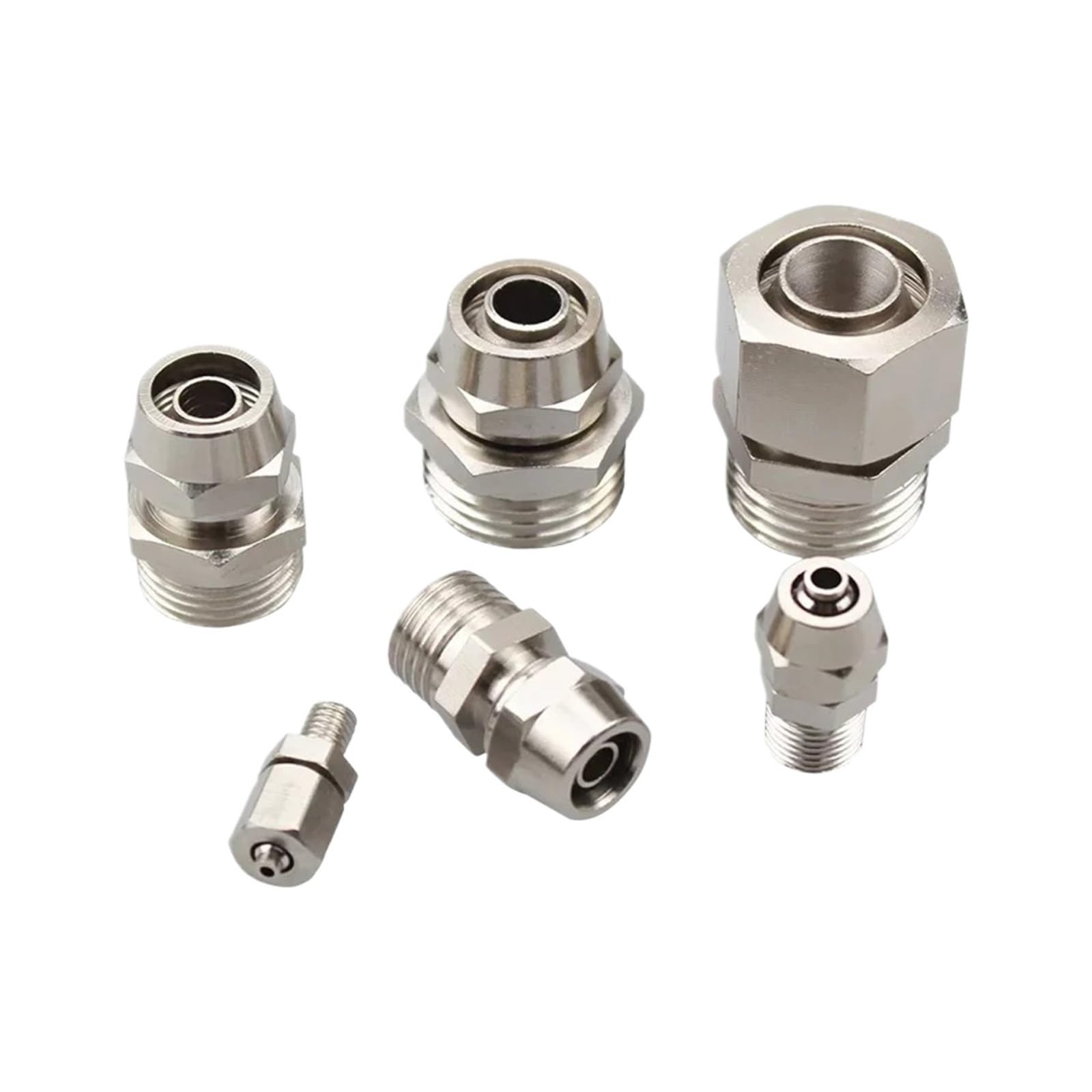 Accesorios de tubería de cobre PC6-M5 con sistema de giro rápido para tráquea de 6mm