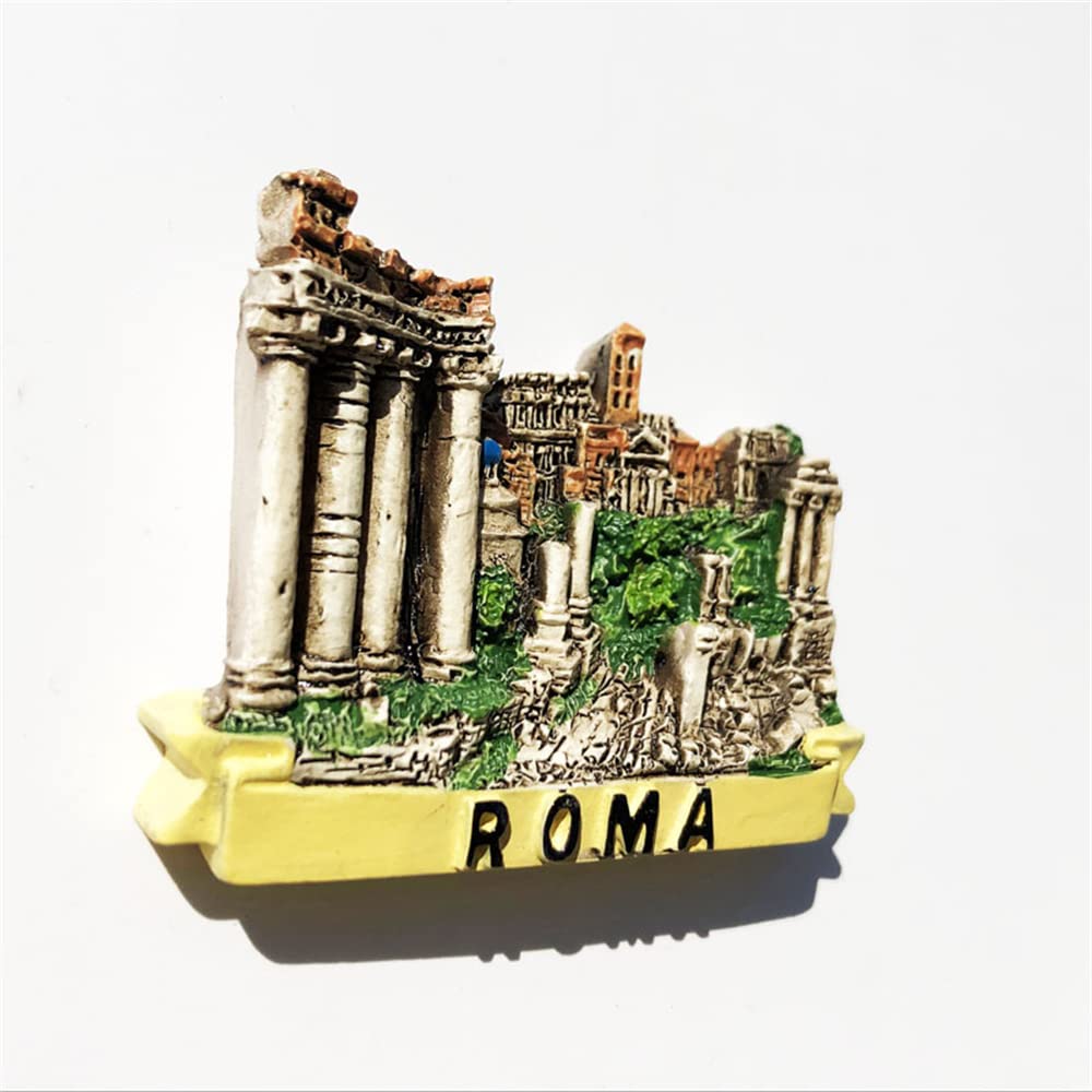 Rome Italy Fridge Magnet Set - 7 Famous Attractions Souvenir Gift, Magnetic Decoration For Kitchen