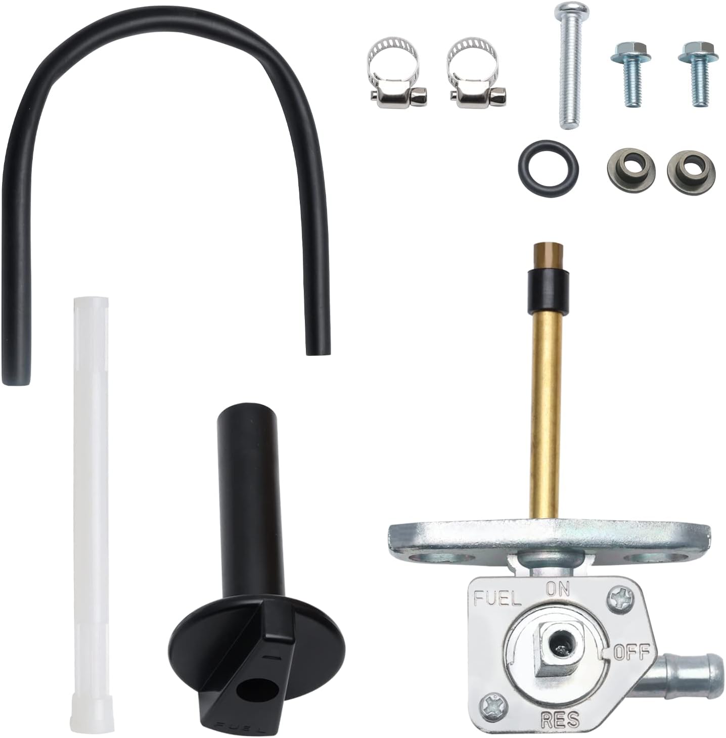 MaySpare Fuel Valve Petcock with Lever Screw For Honda