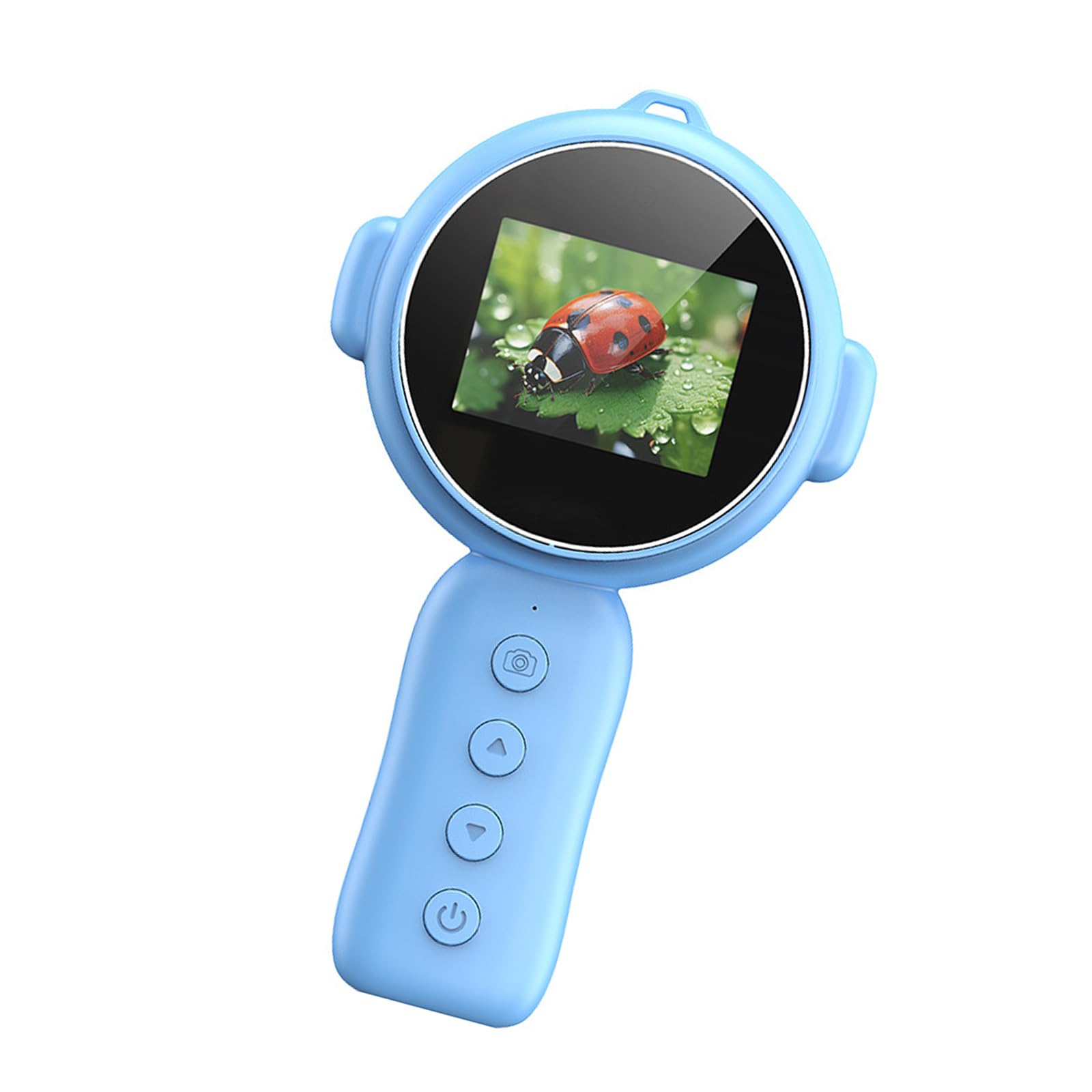 Kaccde Blue Microscopes For Kids Digital Microscope 500X Magnification 2Inch Screen Portable Handheld Magnifier Glass Digital