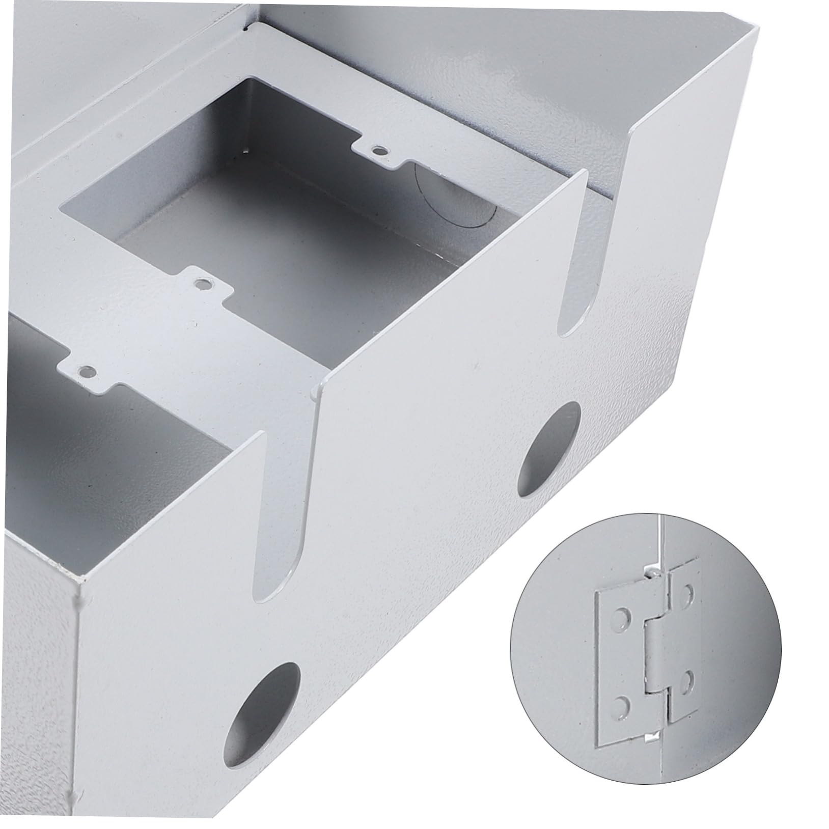 SEWACC Edelstahl Outdoor Steckdosenbox mit Schloss Wetterfest Elektrische Schutzbox für Außenbereich Robustes Gehäuse zur Sicheren Stromversorgung