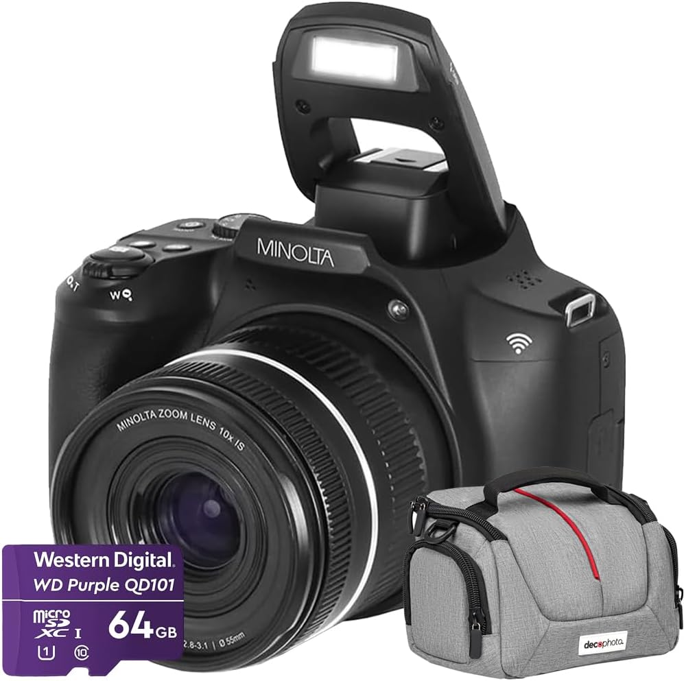 Minolta 64 MP / 4K Bridge Camera...