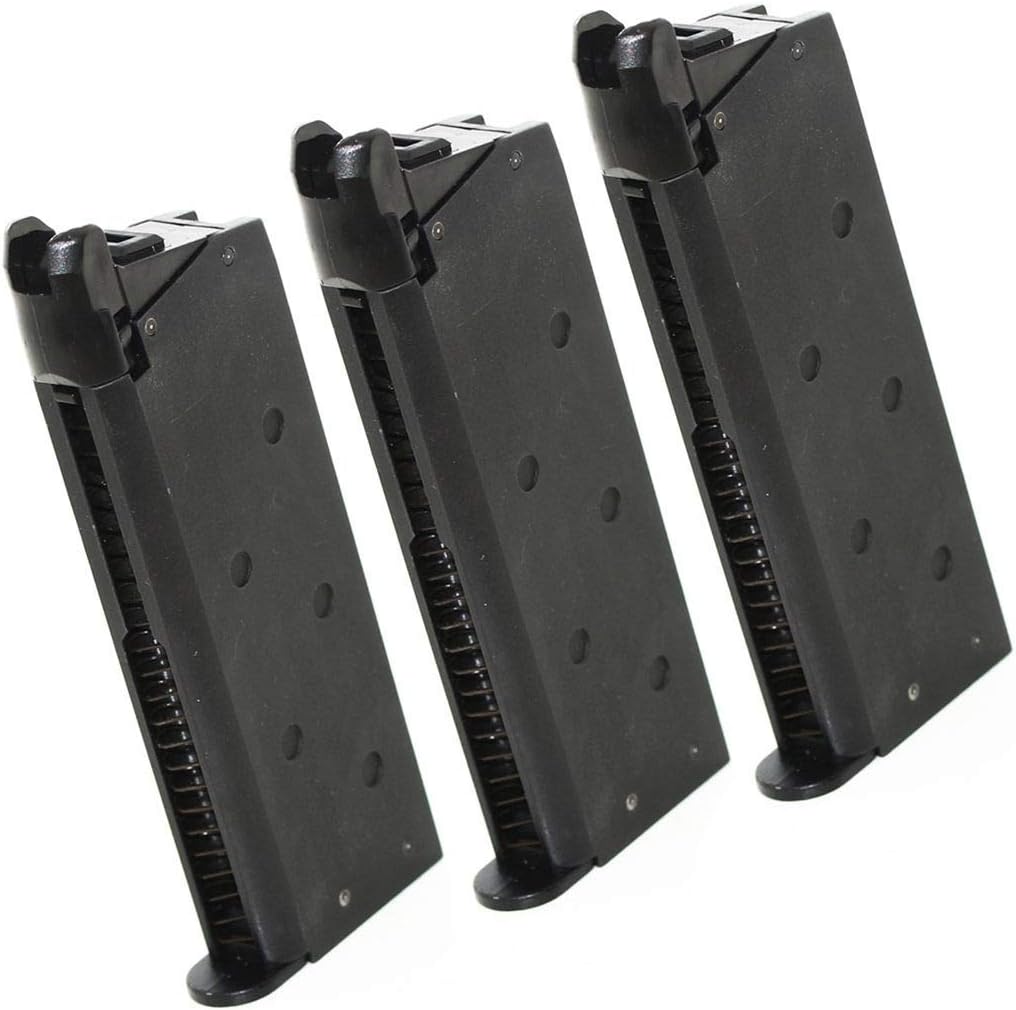 Airsoft ARMY 3pcs 18rd Mag Magazine For ARMY R45 R17 Tokyo Marui .45 ...