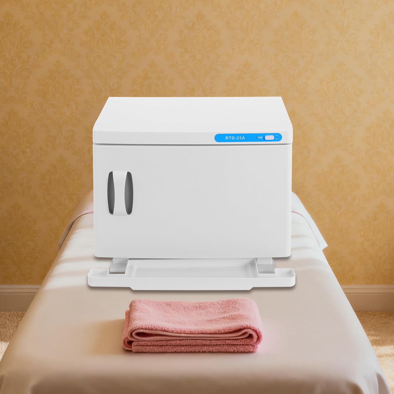Handtuchwärmer, 200W Handtuchheizschrank, 23L Kapazität (Weiß) | Elektrischer Handtuchwärmer, Edelstahl, desinfizierend, über 70°C, freistehend, für Salon, Hotel, Zuhause