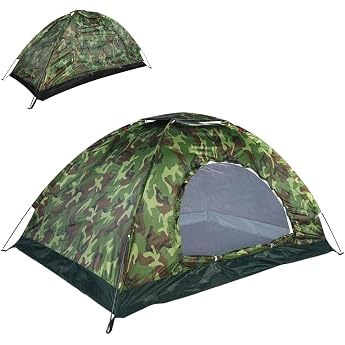 Hominas Camping Tent for 1 Man, Ultralight Dome Tent Pop Up Tent 1 Person with Insect Protection, Easy Setup, for Camping, Tr