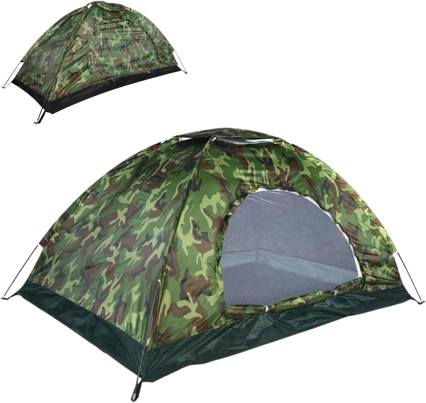 Tenda da campeggio per 1 persona, tenda a cupola automatica, ultra leggera, facile da montare con protezione dagli insetti, per campeggio, spiaggia, festival, escursioni, giardino