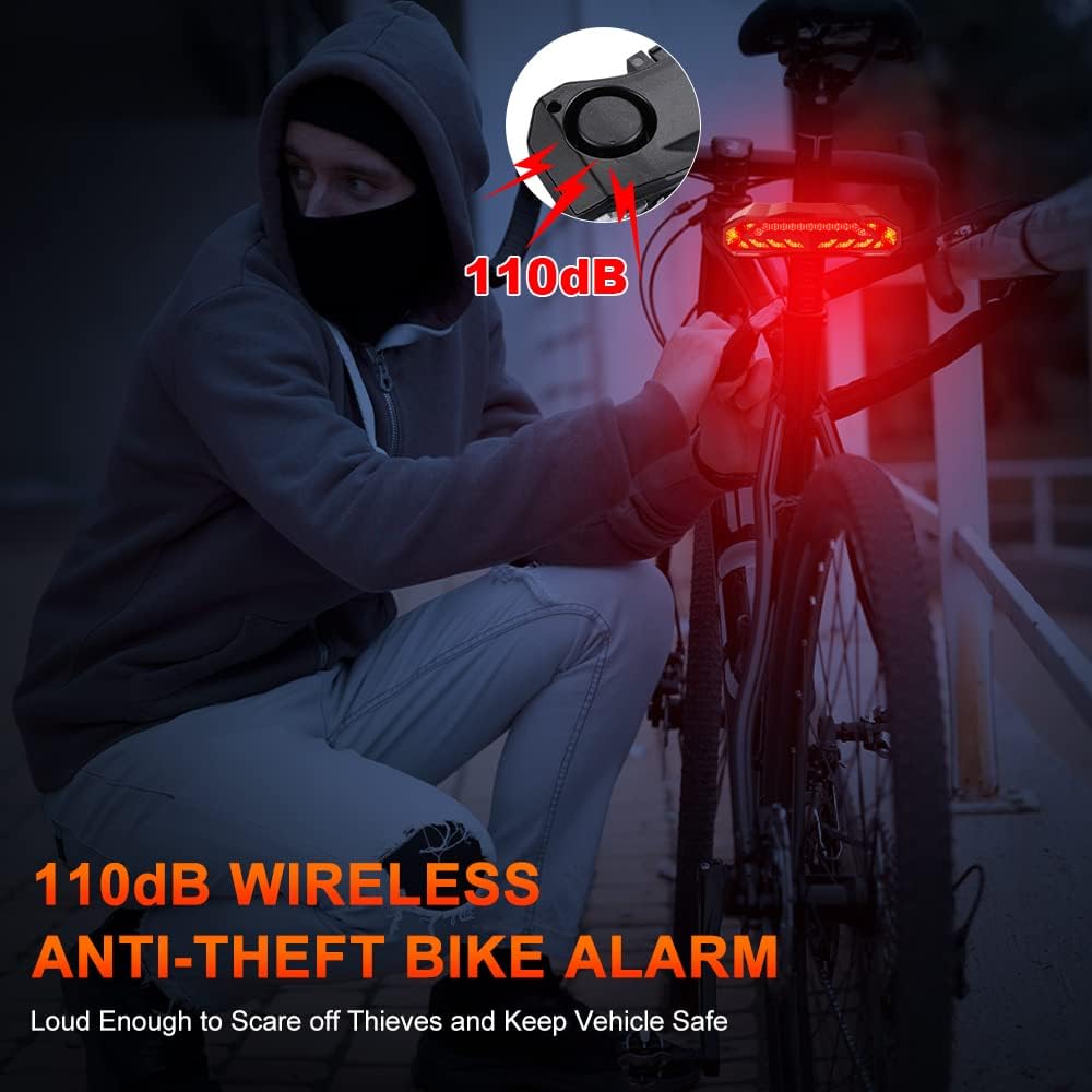 Fanale posteriore bici con indicatori di direzione... - Grandado