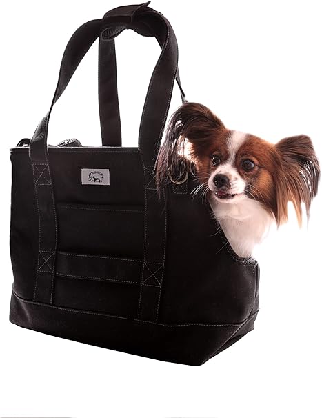 Amazon Co Jp Entrambi ペットバッグ 犬 猫 キャリー バッグ トート スリング 小型犬 中型犬 キャリーケース ブラック ブラック ペット用品