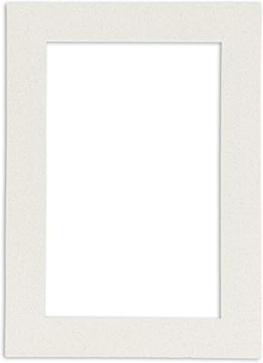 8x10 Mat Bevel Cut for 5.5x8.5 Photos - Acid Free Oyster Shell White Precut Matboard - for Pictures, Photos, Framing - 4-ply Thickness