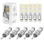 HAWINK 1RL Tattoo Needles Cartridge 10 Bugpin 3 Round Liner X-Taper 50PCS with Membrane Professional Disposable EN05S-50-1001RL