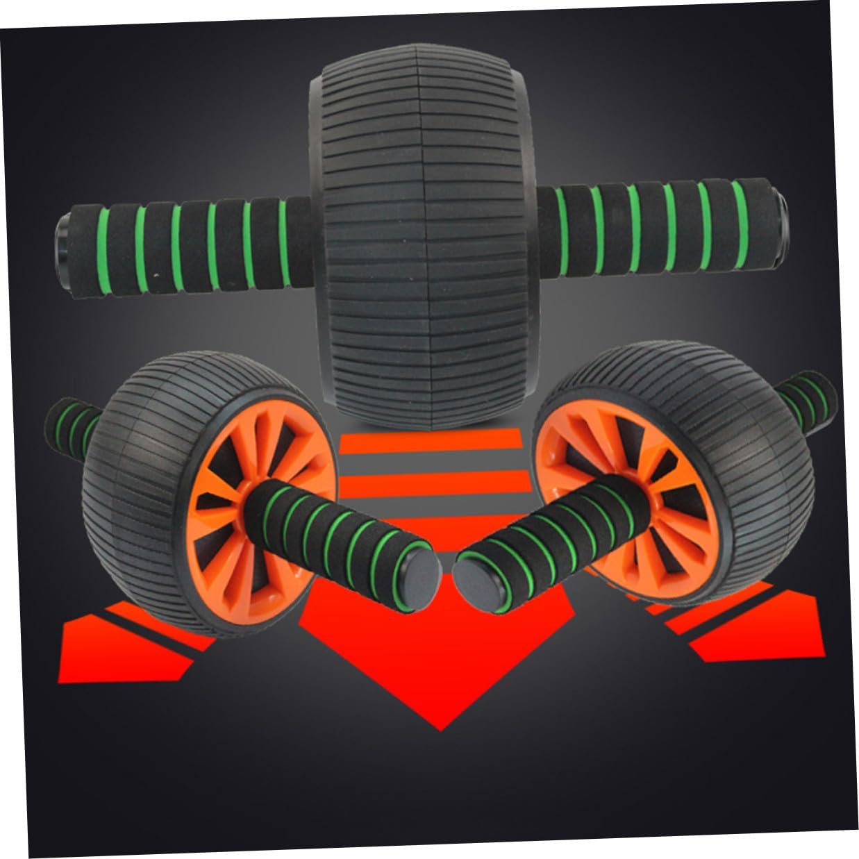 Non-slip Abdominal Exercise Roller Core Muscle Trainer Silent Ab Wheel for Home Fitness Muscle Training