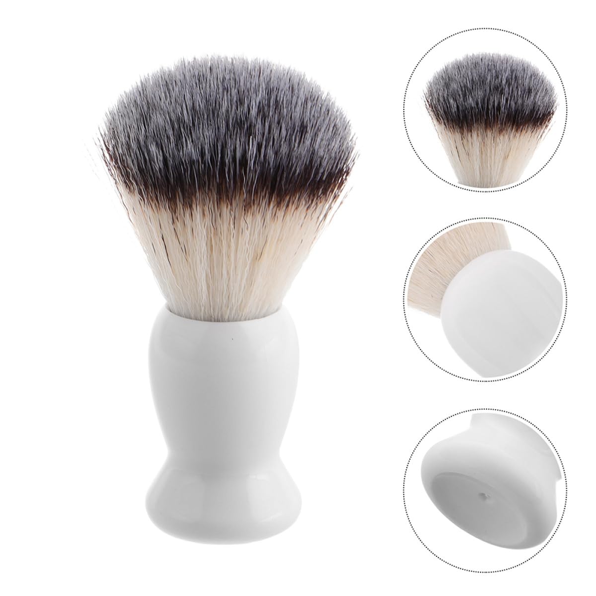 Didiseaon 2pcs Beard Shaving Brush with Plastic Handle Lightweight Beard and Mustache Grooming Tool for Men Portable Shaving Brush Suitable for Home and Travel