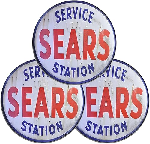 Miniatura 111 de Buick Car Company Authorized Service Insignia Emblem Seal Vintage Gas Signs Reproducción Car Company Letreros de metal de estilo vintage Letreros de