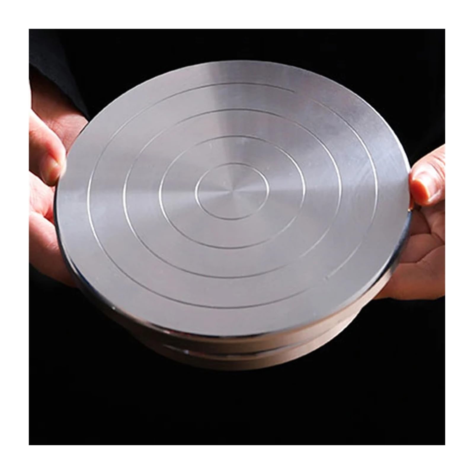 Tornio per Ceramica,Ceramica Ruota Piattaforma Girevole in Lega di Alluminio a Doppia Faccia for Strumenti rotanti con Ruota in Ceramica Piattaforma for Scultura in Argilla