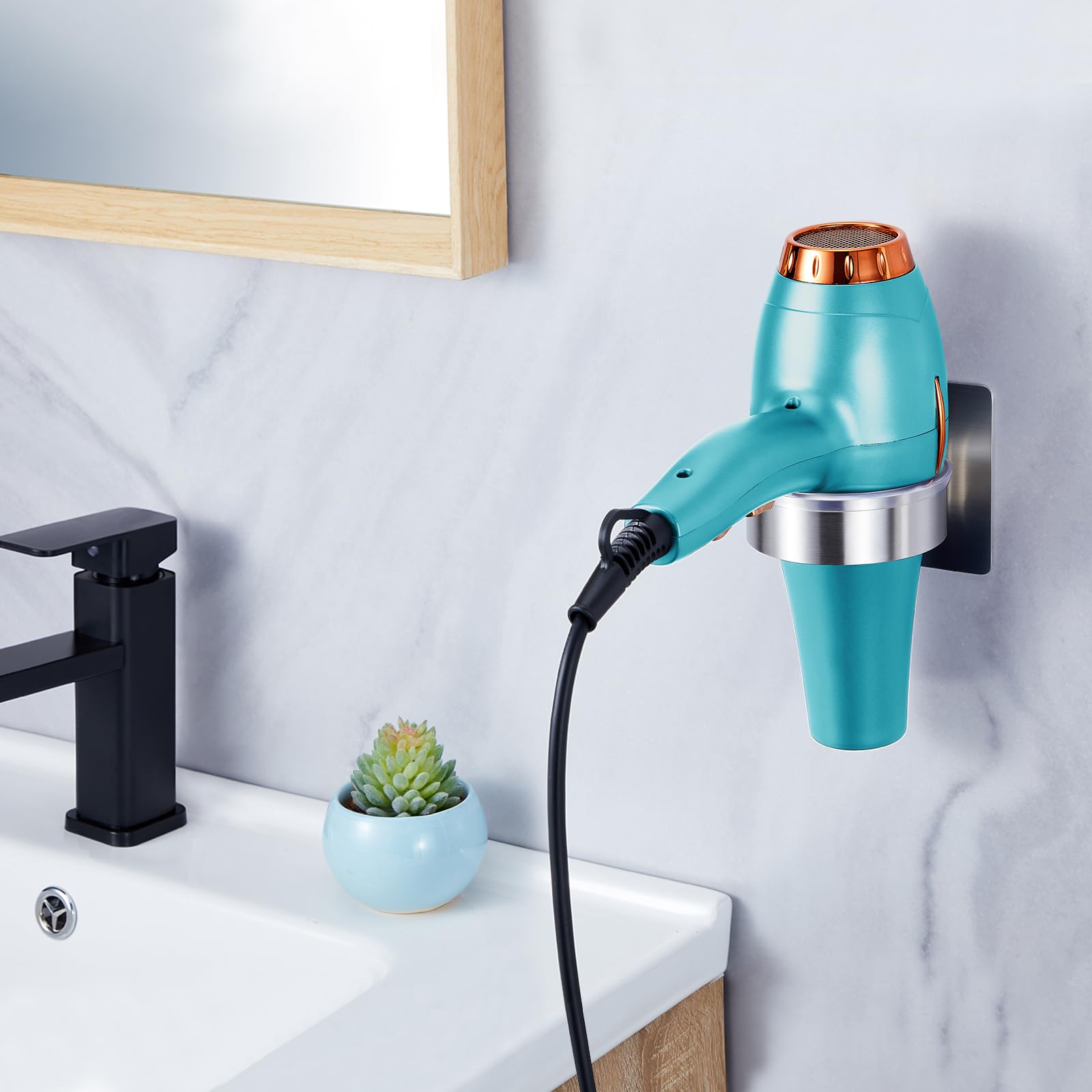 XILIMEN Soporte Para Secador De Cabello Sin Taladrar, Soporte Para