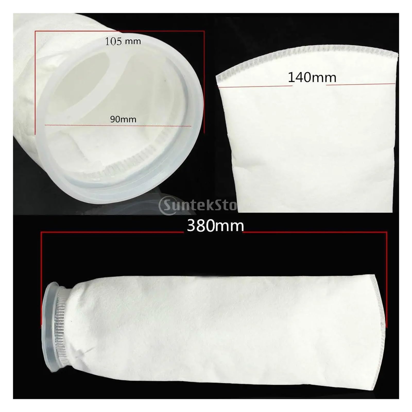 1 bolsa de filtro de micras para acuario
