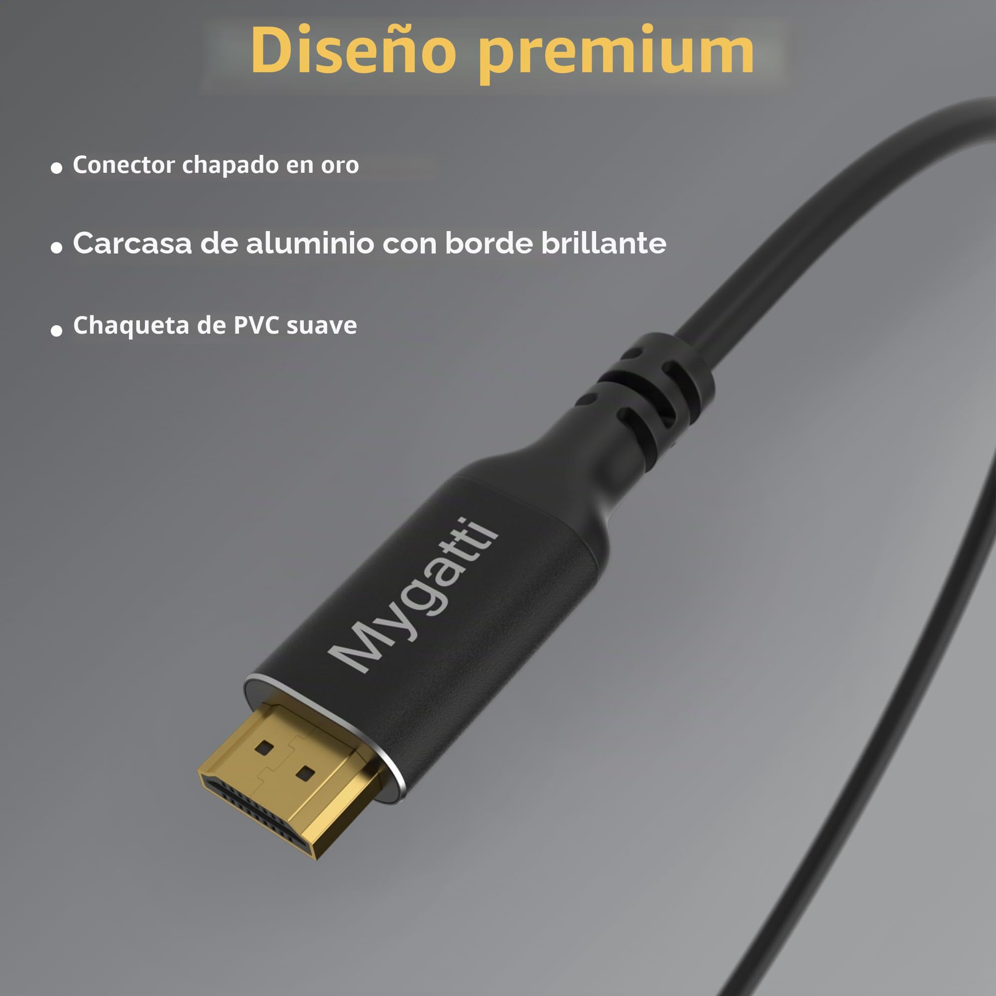 Cable DisplayPort a HDMI de 15 metros (4K UHD),24 AWG de cobre puro,4K@60 Hz,cable de conexión unidireccional DP a HDMI,para monitor,TV,proyector,portátil,PC,AMD,NVIDIA