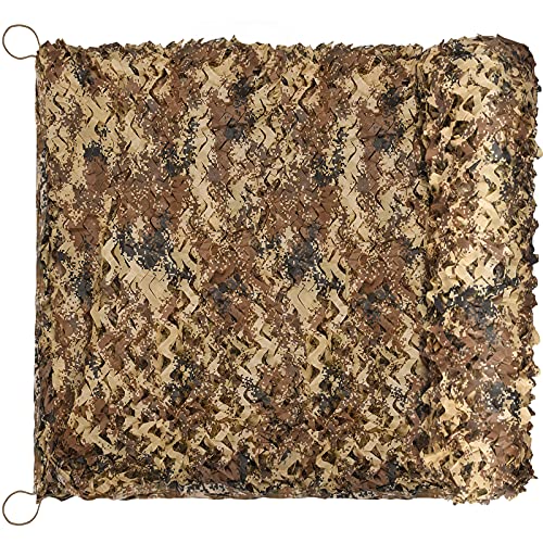 Yeacool Camo Hunting Blind Netting, Military Camouflage Tarp Rope Nets,Army Sunshade Fence Net,Lightweight Waterproof,Great for Car Cover,Party Decoration,Bedroom Decor