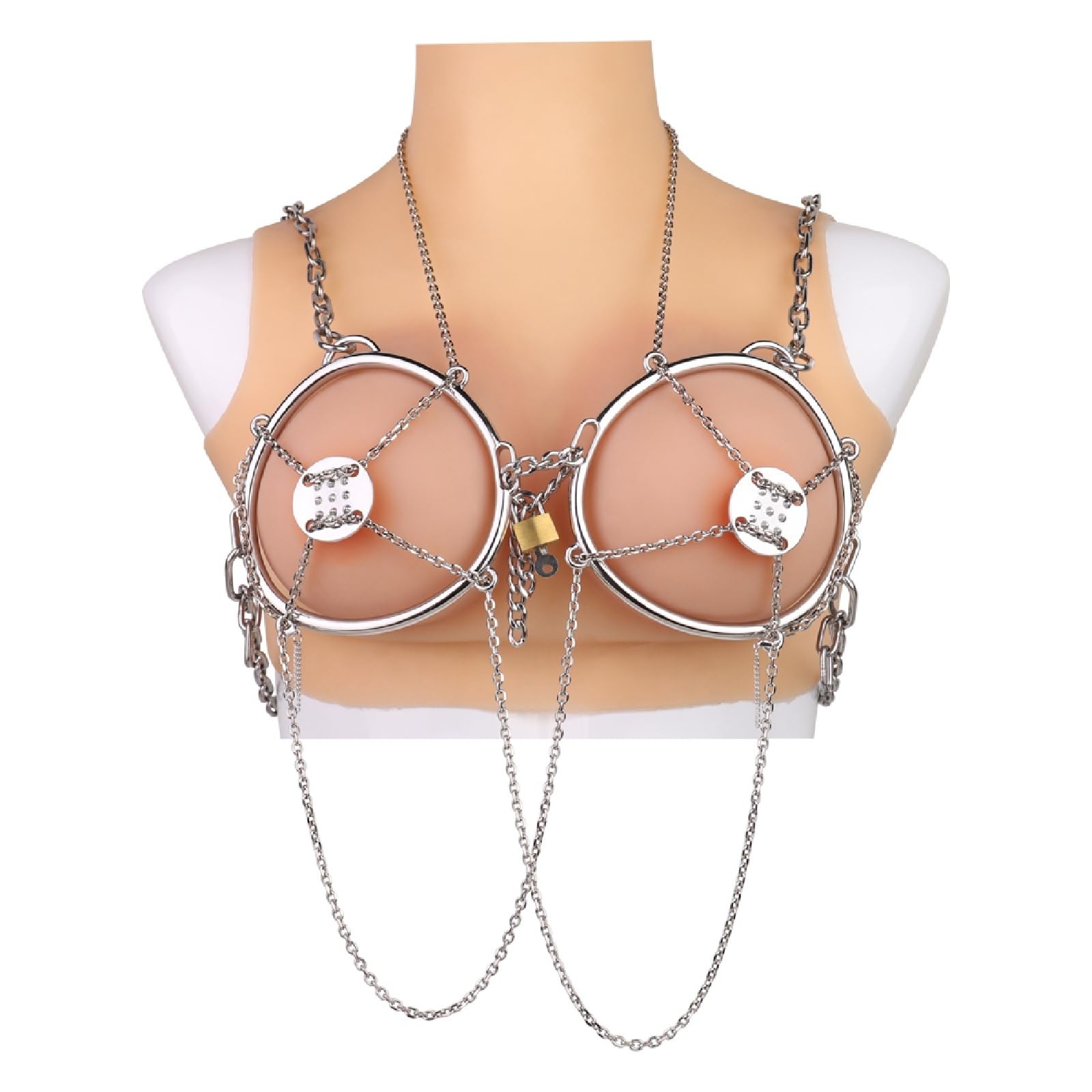Edelstahl Nippelklemmen Sex Brustwarzen-Schmuck Extrem Bondage Nipple Clamps Metall Sexy Dessous Brustwarzen Stimulator Fetisch Nippel Klemmen Sm Erotik Sex Spielzeug für Paare,Silber