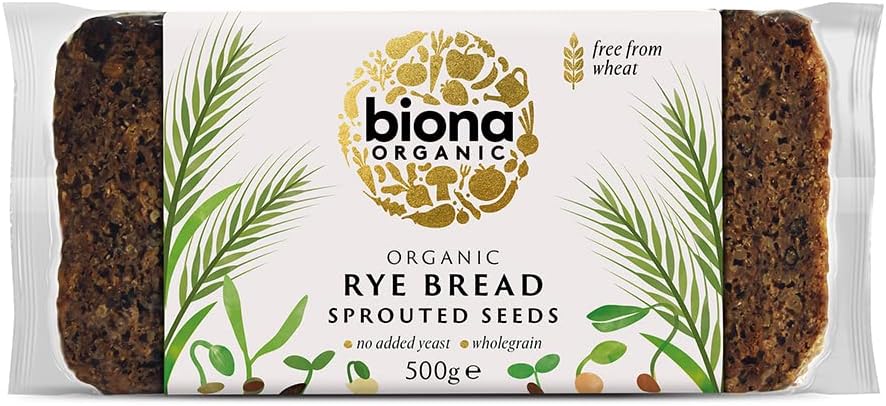 Organic Rye Bread with Sprouted Seeds, 500 GR